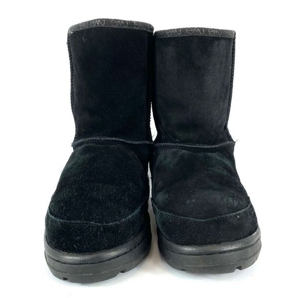 EMU Australia black suede & sheepskin wool boot 7 - Picture 4 of 15